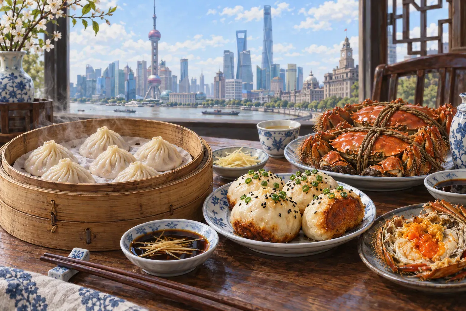 Shanghai food: xiaolongbao and shengjianbao